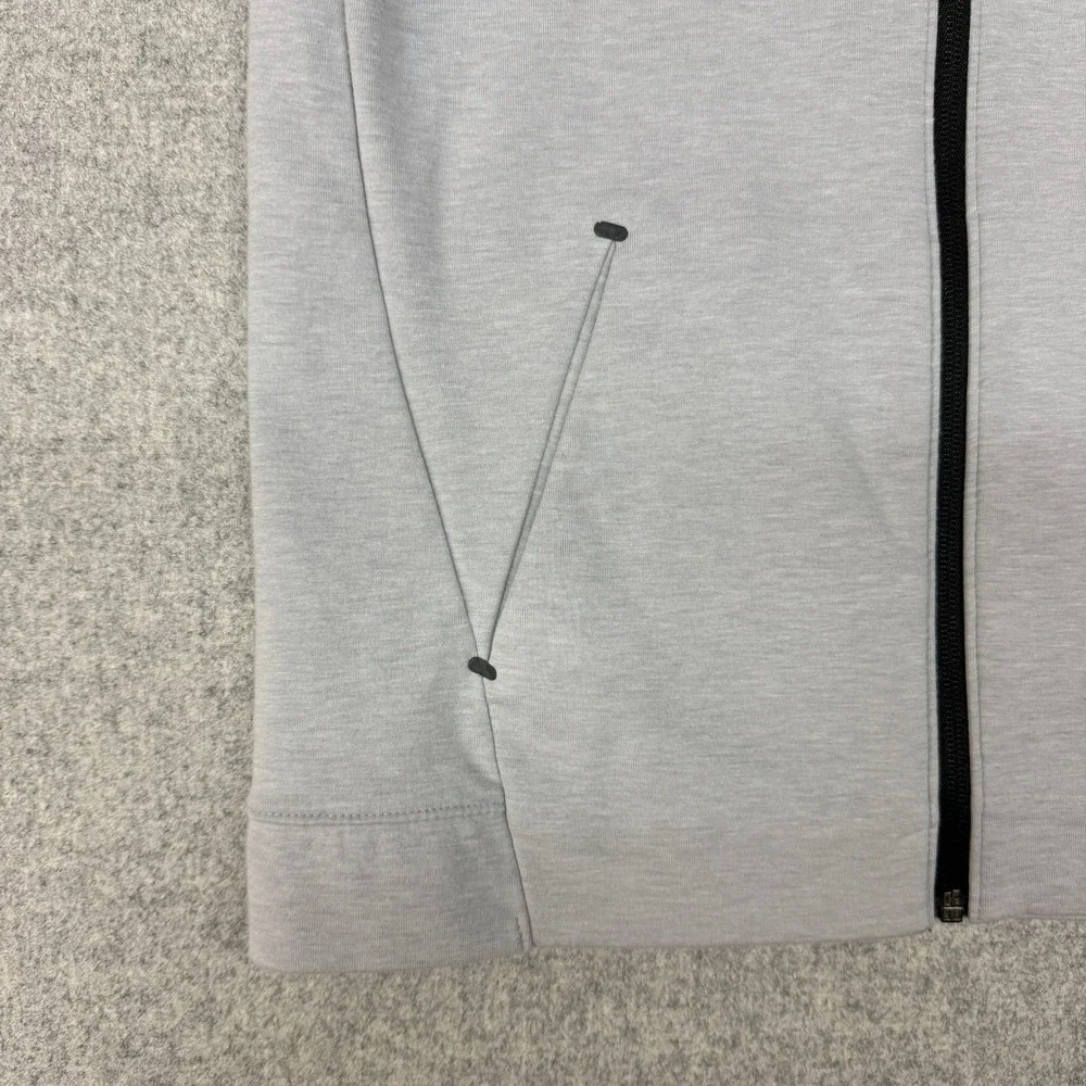 Old Navy Active Dynamic Fleece Hoodie Size XL 14-16 Gray Full Zip Tech Sweater